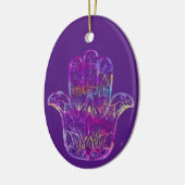 Multicolor Filigree Hamsa Keramik Ornament (Links)