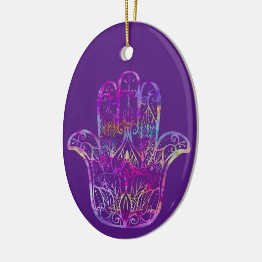 Multicolor Filigree Hamsa Keramik Ornament (Links)