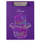 Multicolor Filigree Hamsa Klemmbrett (Vorderseite)