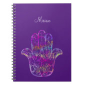 Multicolor Filigree Hamsa Notizblock (Vorderseite)