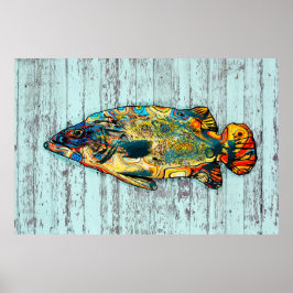 Multicolor Fish 2 Poster