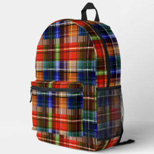 Multicolor Flannel Kariert Tartan Muster Bedruckter Rucksack