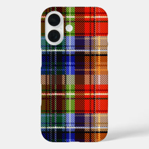 Multicolor Flannel Kariert Tartan Muster iPhone 16 Hülle
