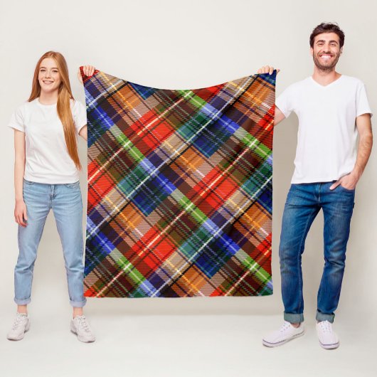 Multicolor Flannel Kariert Tartan Muster Fleecedecke