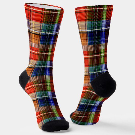 Multicolor Flannel Kariert Tartan Muster Socken
