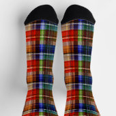 Multicolor Flannel Kariert Tartan Muster Socken (Oben)