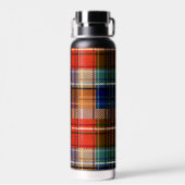 Multicolor Flannel Kariert Tartan Muster Trinkflasche (Rückseite)