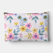 Multicolor Floral Cosmetic Travel Bag Zubehörtasche (Rückseite)