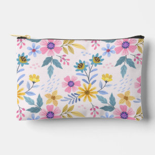 Multicolor Floral Cosmetic Travel Bag Zubehörtasche