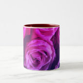 Multicolor floral Design Zweifarbige Tasse (Mittel)