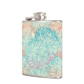 Multicolor Floral Doodle Muster Flachmann (Links)
