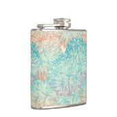 Multicolor Floral Doodle Muster Flachmann (Rechts)