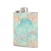 Multicolor Floral Doodle Muster Flachmann (Links)