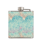 Multicolor Floral Doodle Muster Flachmann (Rückseite)