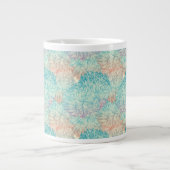 Multicolor Floral Doodle Muster Jumbo-Tasse (Vorderseite)