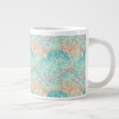 Multicolor Floral Doodle Muster Jumbo-Tasse (Rechts)