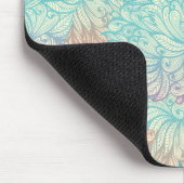 Multicolor Floral Doodle Muster Mousepad (Ecke)