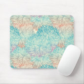 Multicolor Floral Doodle Muster Mousepad (Mit Mouse)