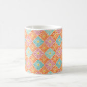 Multicolor Flower Mosaic Retro Kaffeetasse (Mittel)