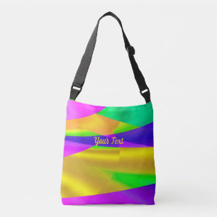 MultiColor Freude abstraktes geometrisches Design Tragetaschen Mit Langen Trägern