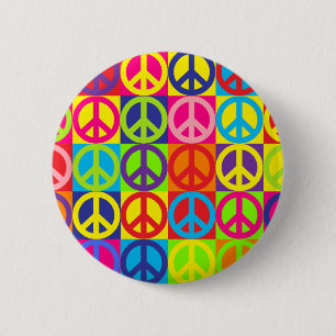 Multicolor-Frieden Button