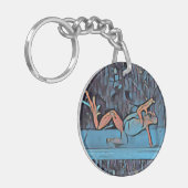 Multicolor Frog Schlüsselanhänger Blue Circle (Vorderseite links)