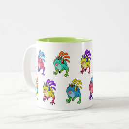 Multicolor Frog Zweifarbige Tasse