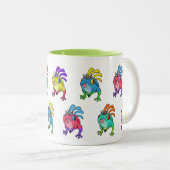 Multicolor Frog Zweifarbige Tasse (VorderseiteRechts)
