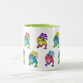 Multicolor Frog Zweifarbige Tasse (Mittel)