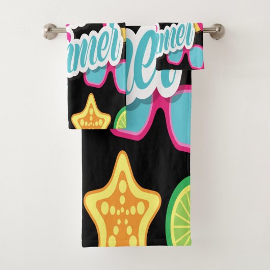 Multicolor Frucht Design Badetuch Set (Insitu)