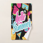 Multicolor Frucht Design Badetuch Set (Handtuch)