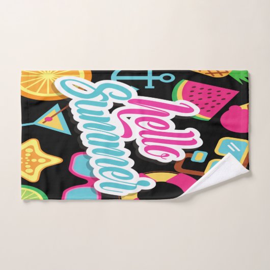 Multicolor Frucht Design Badetuch Set (Handtuch)