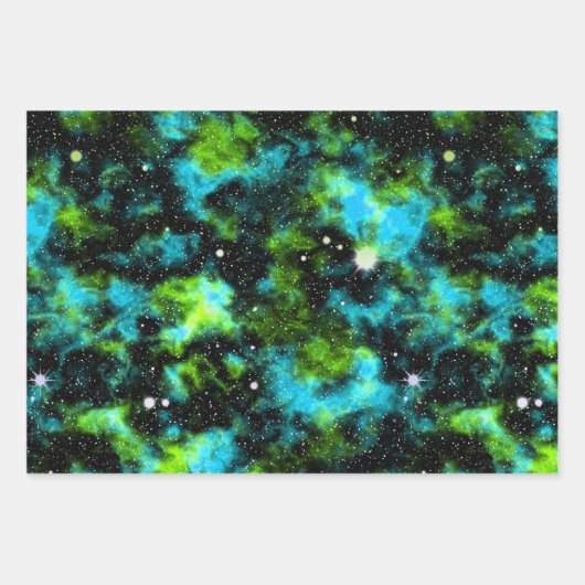 Multicolor Galaxy Geschenkpapier Set (Vorderseite 2)