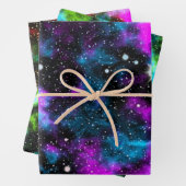 Multicolor Galaxy Geschenkpapier Set (Beispiel)