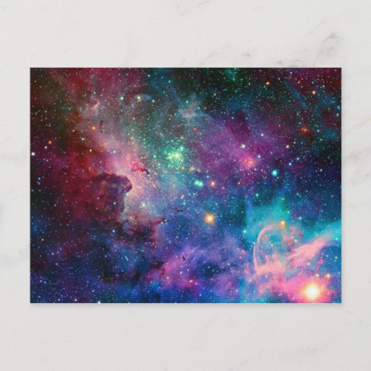 Multicolor Galaxy Postkarte von S. Ambrose (Vorderseite)
