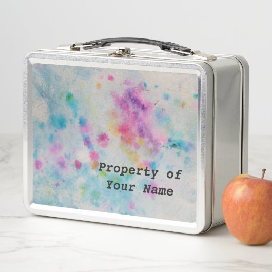 Multicolor-Gefärbte Krawatte Metall Brotdose (Beispiel)