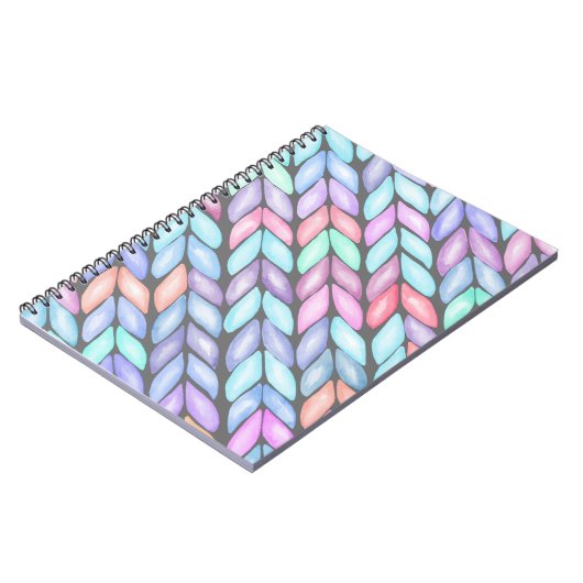 Multicolor-gegossenes, nahtloses Muster Notizblock (Linke Seite)