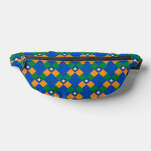 Multicolor Geometric Fanny Pack