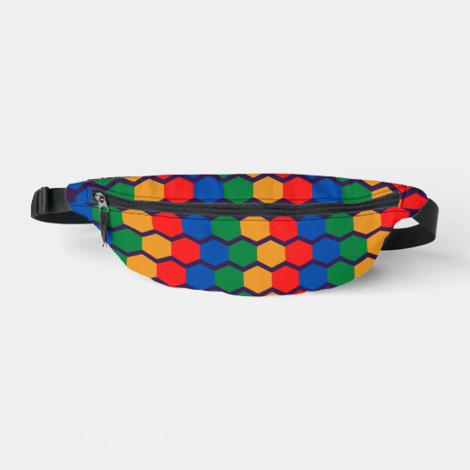 Multicolor Geometric Fanny Pack Bauchtasche (Vorderseite)
