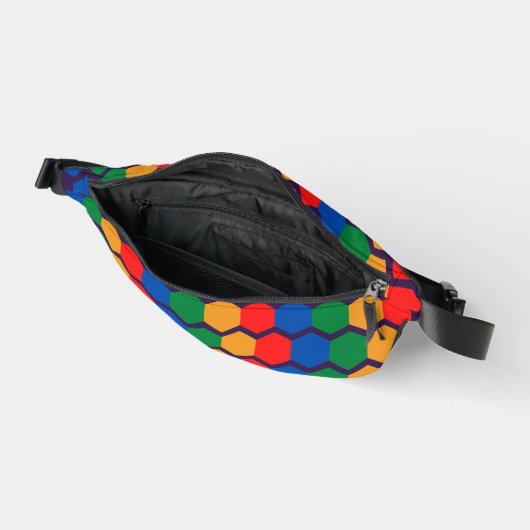 Multicolor Geometric Fanny Pack Bauchtasche (Offen)