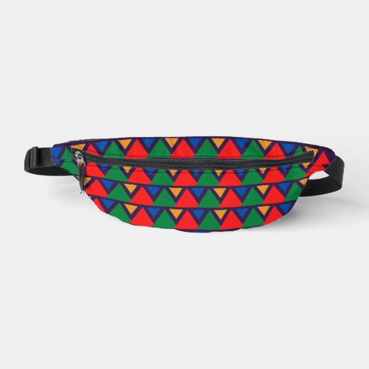 Multicolor Geometric Fanny Pack Bauchtasche (Vorderseite)