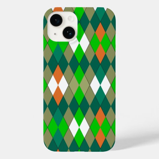 Multicolor geometric pattern rhombuses minimalism Case-Mate iPhone hülle (Rückseite)
