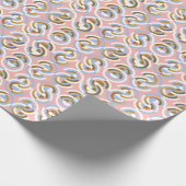 Multicolor Geometrie: Abstrakter Halbkreis Geschenkpapier (Ecke)