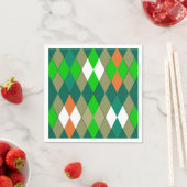 Multicolor geometrische Muster Rhombusse Minimalis Serviette (Beispiel)