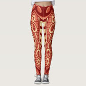 Multicolor geometrisches Muster "Ratti_Creative_Ar Leggings (Vorderseite)
