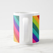 Multicolor gestreift Jumbo-Tasse (Rückseite)