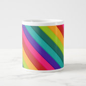 Multicolor gestreift Jumbo-Tasse (Vorderseite)