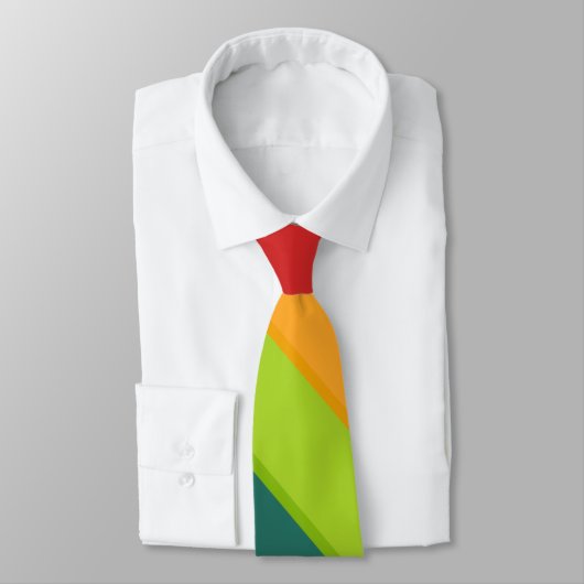 Multicolor gestreift krawatte (Gebunden)