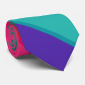 Multicolor gestreift krawatte (Gerollt)