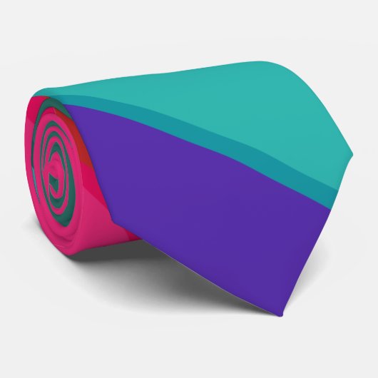 Multicolor gestreift krawatte (Gerollt)